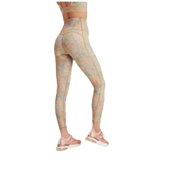 Fabletics Leggings PureLux Ultra High Waist Cropped Leggings Saguaro Floral XS - Picture 2 of 14